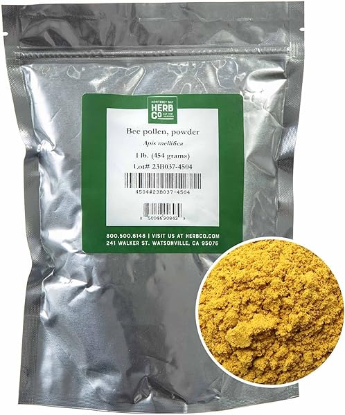 MONTEREY BAY HERB CO. Bee Pollen Powder | Bee Bread | Use for Skin Care or Add to Teas, Coffees, Spreads, or Baked Goods | Powdered | 1 LB in Pakistan in Pakistan