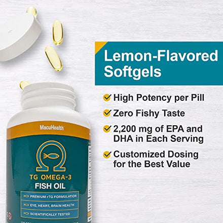 Macuhealth Omega 3 Fish Oil - Eye & Heart Health Supplement in Pakistan