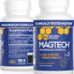 MagTech Magnesium Supplement - Chelated Magnesium Complex - 3 Forms of Magnesium: Magtein Magnesium L-Threonate, Glycinate & Taurate - Supports Relaxation & Brain Health, 90 Magnesium Capsules