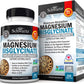 Magnesium Bisglycinate 100% Chelate No-Laxative Effect - Maximum Absorption & Bioavailability, Fully Reacted & Buffered - Healthy Energy Muscle Bone & Joint Support - Non-GMO Project Verified - 90ct