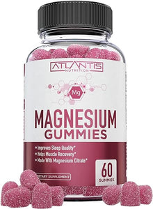 Magnesium Gummies - 770 MG Magnesium Citrate - Promotes Calmness & Improves Sleep. Helps Muscles Recover & Relieves Cramps. Calm Magnesium Gummies for Kids & Adults - 60 Vegan Gummies in Pakistan