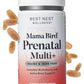 Mama Bird Prenatal Vitamins, No Iodine & Iron, Methylfolate (Folic Acid), Methyl B12, Natural Organic Herbal Blend, Vegan, Once Daily, 30 Ct. Includes Bonus Healthy Pregnancy Secrets, value $59.95