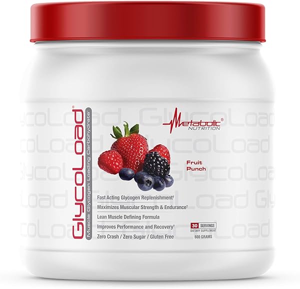 Metabolic Nutrition, Glycoload, 100% Micronized Cyclic Cluster Dextrin Carbohydrate Powder, Muscle Glycogen Loading Carbohydrate, Pre Intra Post Workout Supplement, Fruit Punch, 600 gm (30 ser) in Pakistan in Pakistan