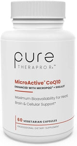 MicroActive CoQ10 Enhanced with MicroPQQ + Shilajit “Sustained Release” 60 Veg Caps | Convenient Once a Day Clinical Dose | 2 Month Supply | Vegan | Pharmaceutical Grade in Pakistan