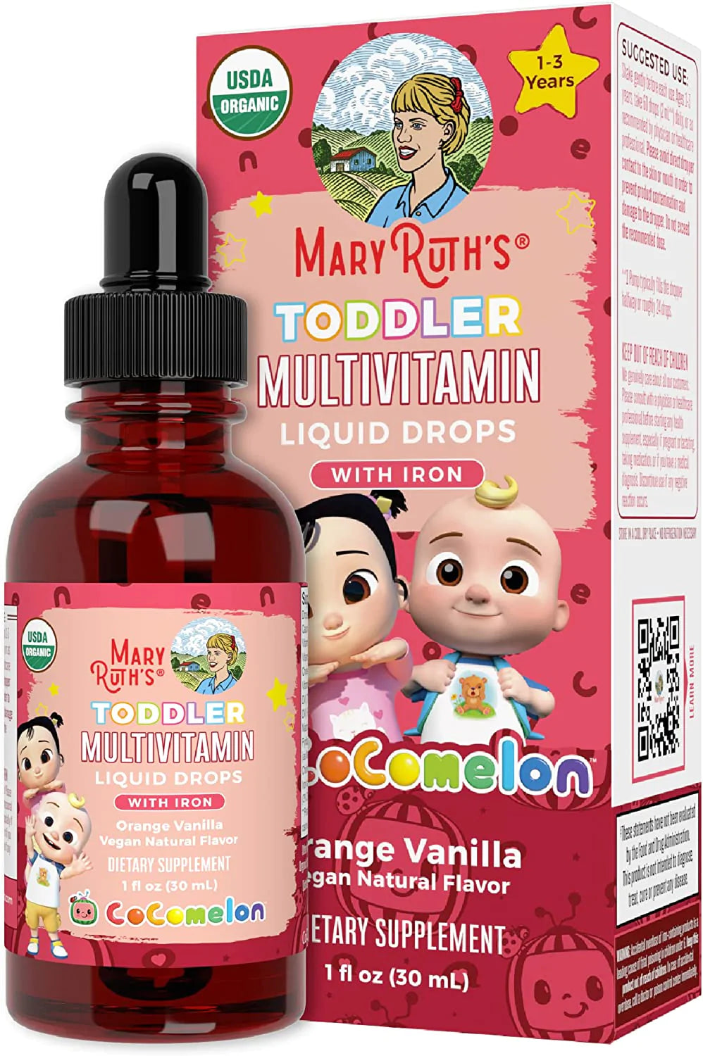 Multivitamin Multimineral for Women Men & Kids by MaryRuth's | No Added Sugar | Vegan Liquid Vitamins for Adults & Kids | Mens, Womens Multivitamin | Energy & Beauty Booster | Non-GMO | 32 Fl Oz