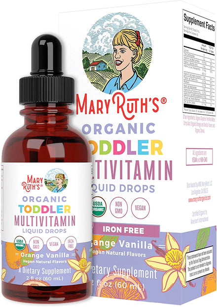 Multivitamin Multimineral for Women Men & Kids by MaryRuth's | No Added Sugar | Vegan Liquid Vitamins for Adults & Kids | Mens, Womens Multivitamin | Energy & Beauty Booster | Non-GMO | 32 Fl Oz