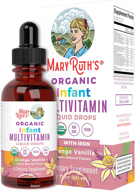 Multivitamin Multimineral for Women Men & Kids by MaryRuth's | No Added Sugar | Vegan Liquid Vitamins for Adults & Kids | Mens, Womens Multivitamin | Energy & Beauty Booster | Non-GMO | 32 Fl Oz