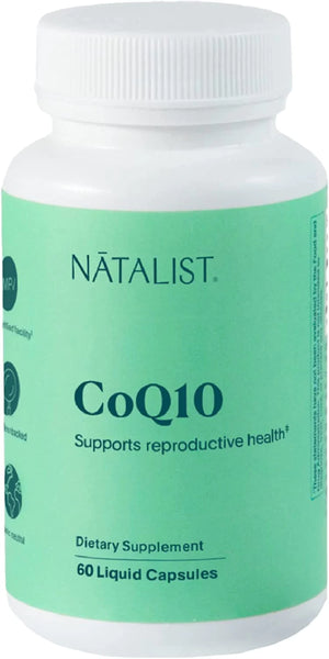 NATALIST CoQ10 Ubiquinone 120 mg Daily Fertility Vitamin Powerful Antioxidant Defense & Cellular Energy Support Supplement - High Absorption for Women & Men Vegan, Non-GMO - 60 Liquid Capsules in Pakistan