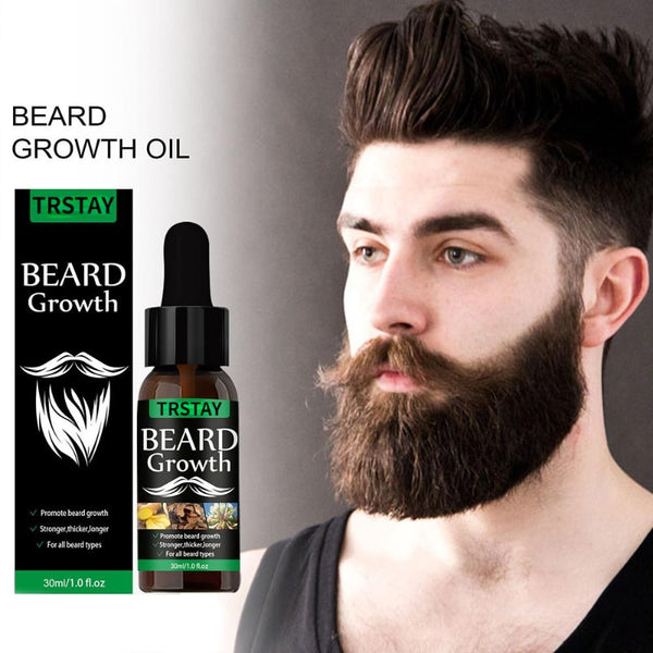 NEW Beard Hair Growth Essential Oil Anti Hair Loss Product Natural Mustache Regrowth Oil for Men Nourishing Beard Care Roller in Pakistan