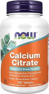 NOW Supplements, Calcium Citrate with Vitamin D, Magnesium, Zinc, Copper, and Manganese, 100 Tablets in Pakistan