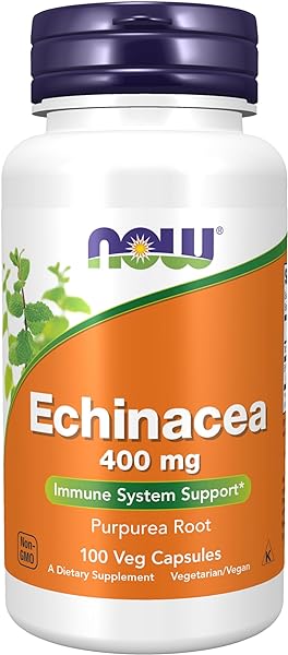 NOW Supplements, Echinacea (Purpurea Root) 400 mg, Immune System Support*, 100 Veg Capsules in Pakistan in Pakistan