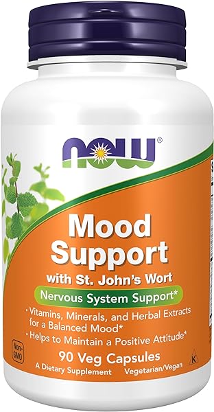 NOW Supplements, Mood Support with St. John's Wort, Nutrient and Herbal Extracts, 90 Veg Capsules in Pakistan in Pakistan