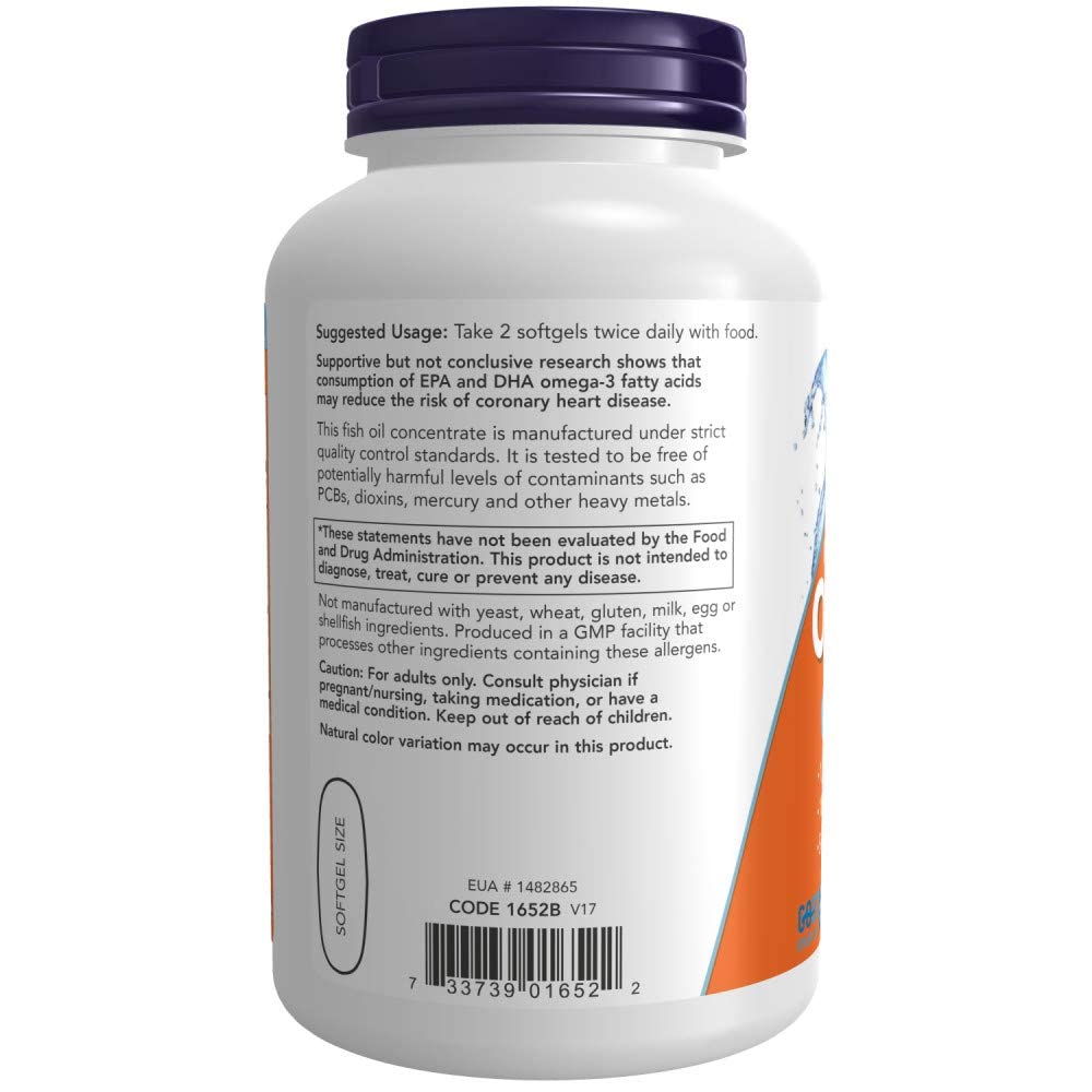 NOW Supplements, Omega-3 180 EPA / 120 DHA, Molecularly Distilled, Supplement in Pakistan