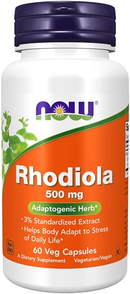 NOW Supplements, Rhodiola 500 mg, Helps Body Adapt to Stress of Daily Life*, Adaptogenic Herb*, 60 Veg Capsules in Pakistan
