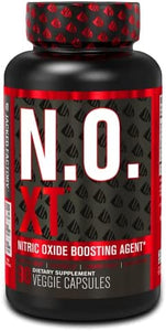 N.O. XT Nitric Oxide Supplement with Nitrosigine L Arginine & L Citrulline for Muscle Growth, Pumps, Vascularity, & Energy - Extra Strength Pre Workout N.O. Booster & Muscle Builder - 90 Veggie Pills