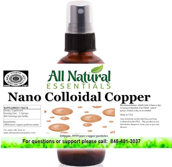 Nano Colloidal Copper Colloidal Minerals Supplement Colloidal Copper Liquid Copper Mineral 2oz 240ppm Bottle Kosher Certified all natural colloidal Copper for Adults, Men, Women, Kids in Pakistan in Pakistan