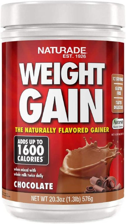 Naturade Weight Gain Instant Nutrition Drink Mix, Vanilla Flavor