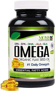 Natural Omega 3-6-9 Blend with DPA, EPA, DHA, ALA and GLA and Organic Flax Seed Oil Plus Wild Caught Natural Fish Oil - Over 2,800 Milligram Strength - Gluten Free - Made in The USA - 60 SoftGels in Pakistan
