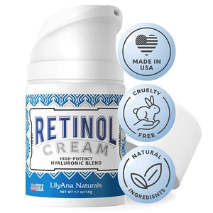 Naturals Retinol Anti Aging Cream, Face Retinol Moisturizer, Wrinkle Cream