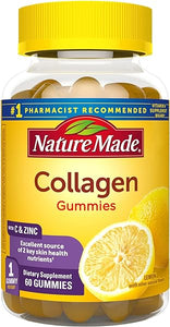 Nature Made Collagen Gummies with Vitamin C, Zinc and Biotin, Hydrolyzed Collagen Peptides Supplement for Healthy Skin Support, 60 Gummies, 60 Day Supply in Pakistan