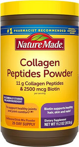 Nature Made Collagen Peptides Powder, Joint Support Collagen Powder Unflavored, Sugar Free, Keto Friendly with Biotin for Hair, Skin & Nails Support, 11.2 oz, 28 Day Supply in Pakistan