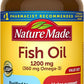 Nature Made Fish Oil 1200mg, Fish Oil Omega 3 Supplement for Heart Health support