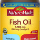 Nature Made Fish Oil 1200mg, Fish Oil Omega 3 Supplement for Heart Health support