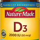 Nature Made Vitamin D3 2000 IU (50 mcg), Dietary Supplement for Bone, Teeth, Muscle and Immune Health Support, 220 Tablets, 220 Day Supply