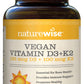 NatureWise Vegan Vitamin D3 5000iu (125 mcg) + Vitamin K2 (100mcg VitaMK7) Healthy Muscle Function, and Immune Support, Non-GMO, Gluten Free in Cold-Pressed Olive Oil