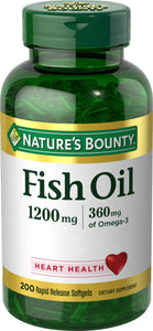 Nature's Bounty Fish Oil, Supports Heart Health, Supplement in Pakistan