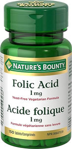 Nature's Bounty Folic Acid 1 mg 150 Tablets (Packaging May Vary) in Pakistan