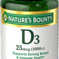 Nature’s Bounty Vitamin D3 1000 IU Softgels, Immune Support, Promotes Healthy Bones, 350 Ct