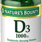 Nature’s Bounty Vitamin D3 1000 IU Softgels, Immune Support, Promotes Healthy Bones, 350 Ct