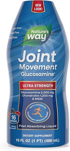 Nature's Way Joint Movement Glucosamine Fast Absorbing Liquid, Ultra Strength, Supports Healthy Bones*, Chondroitin, and MSM with Vitamin D3, Berry Flavored, 16 Fl Oz (Packaging May Vary) in Pakistan