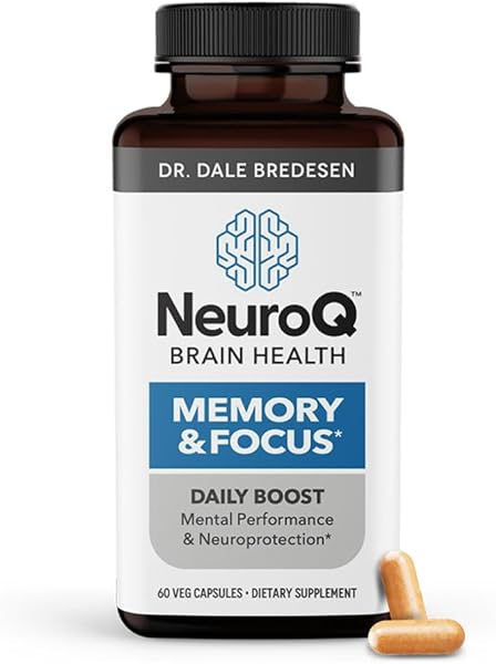 NeuroQ Memory & Focus - Boosts Cognitive Performance & Healthy Brain Function - Neuroprotective Formula by Dr. Dale Bredesen - Gotu Kola Ginkgo Phosphatidylserine Coffee Fruit & Propolis - 60 Capsules in Pakistan in Pakistan