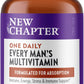 New Chapter Men’s Multivitamin + Immune, Energy & Stress Support – Every Man’s One Daily with Fermented Probiotics & Whole Foods + Vitamin D3 + Vitamin B6 & B12 + Organic Non-GMO Ingredients - 96 ct
