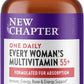 New Chapter Multivitamin for Women 50 Plus + Immune Support - Every Woman's One Daily 55+ with Fermented Probiotics + Whole Foods + Astaxanthin + Organic Non-GMO Ingredients - 72 ct