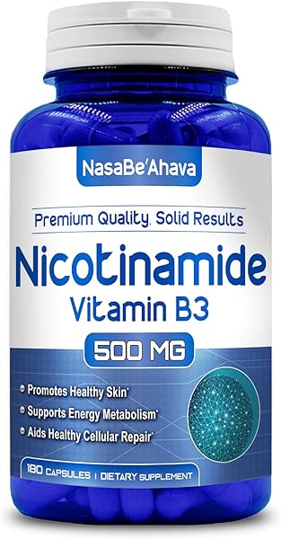 Nicotinamide 500mg (180 Veggie Capsules) Vitamin B3 in Pakistan in Pakistan