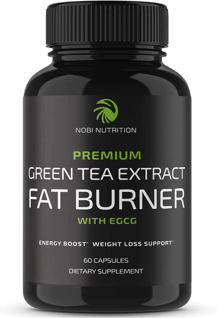 Nobi Nutrition Green Tea Extract Fat Burner | Support Weight Loss & Burn Belly Fat | Appetite Suppressant Pills & Energy Supplement with Green Coffee Bean & Garcinia Cambogia | for Women and Men