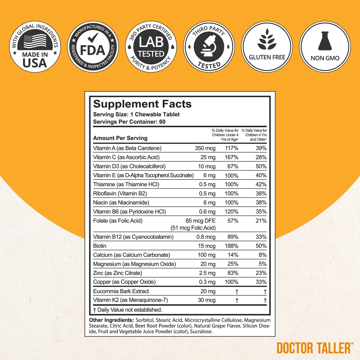 NuBest Doctor Taller Kids - Kids Multivitamins, Toddler Vitamins Supplement in Pakistan