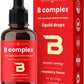 NutraChamps Vitamin B Complex Liquid Drops | B Vitamins Complex Supplement with B1, B2, B3, B6, B7, B9 & Methyl B12 Drops for Adults & Kids | Vegan Berry Flavor 2oz | 60 Servings / 2 Month Supply