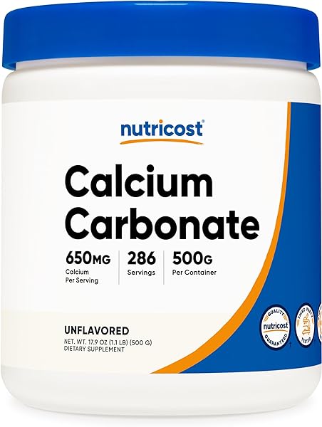 Nutricost Calcium Carbonate Powder 500 Grams in Pakistan in Pakistan