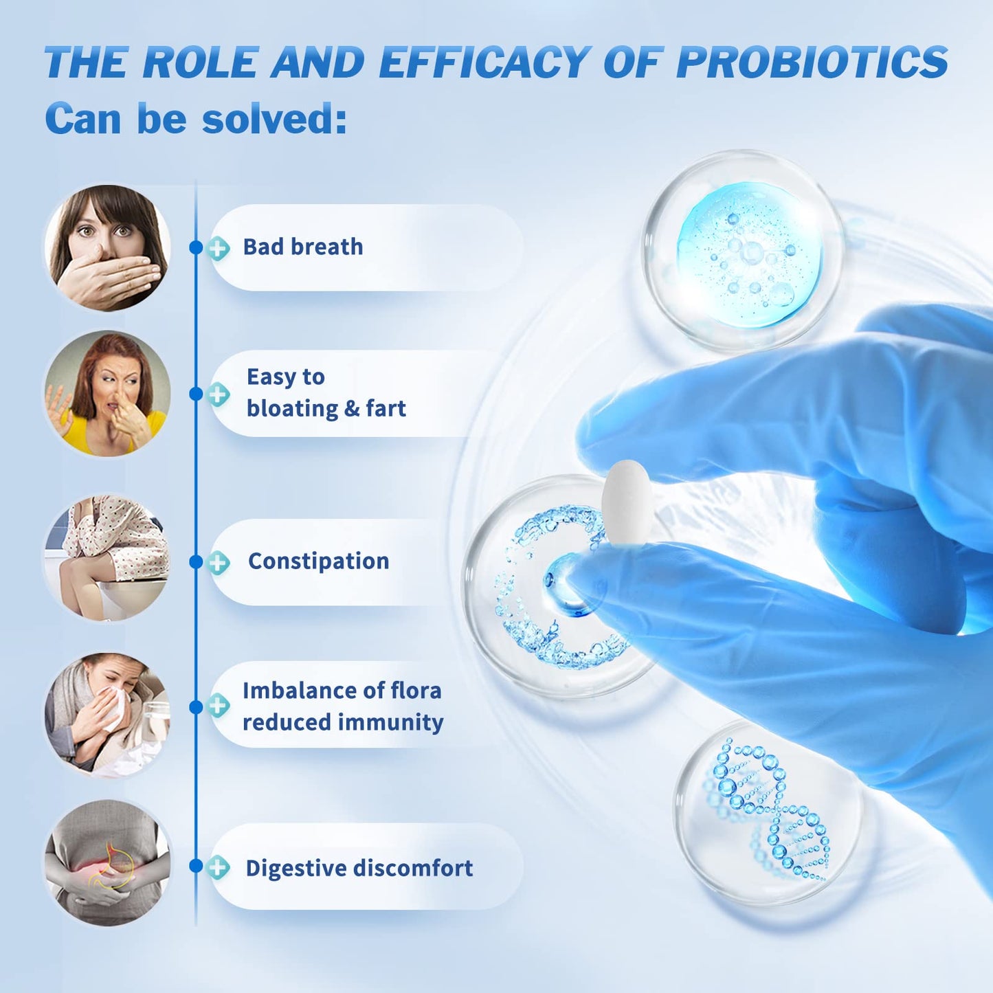 OMOGS Probiotics 90 Billion CFUs 18 Strains,with 3 Organic Prebiotic, Probiotics Supplement for Women,Men & Kids,Support Metabolism,Immunity and Digestive Health,Non-GMO & Gluten Free,90 Tablets