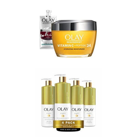Olay Vitamin C + Peptide 24 Brightening Face Moisturizer Cream, Anti Aging Cream for Dark Spots,