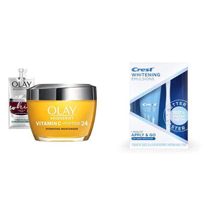 Olay Vitamin C + Peptide 24 Brightening Face Moisturizer Cream, Anti Aging Cream for Dark Spots,