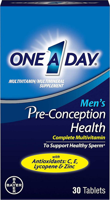 One A Day Men Fertility Supplement Pre-Conception Health Multivitamin with Vitamin C, Vitamin E, Selenium, Zinc