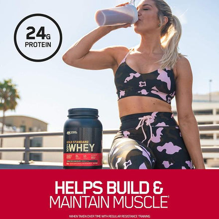 Optimum Nutrition Gold Standard 100% Whey Protein Powder for Lean Muscle Mass