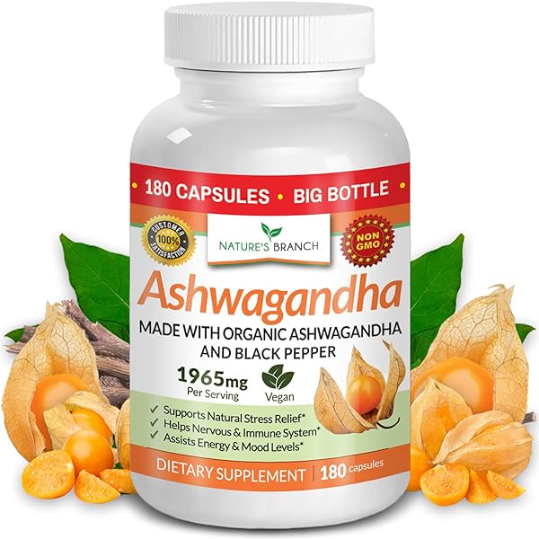 Organic Ashwagandha with Black Pepper - 180 C in Pakistan