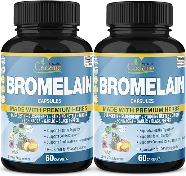 Organic Cadane 2 Packs of Bromelain Capsules  in Pakistan