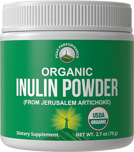 Organic Inulin Powder - Natural Prebiotic Fiber for Gut Health. USDA Organic Raw Whole Food Plant Based Vegan Prebiotics FOS Supplement from Jerusalem Artichoke. Better Than Chicory & Agave Powders in Pakistan